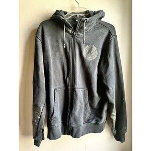 Nike USATF Hoodie Men’s Large Black Zip Track & Field Organic Cotton 507288-010